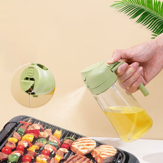 2 in 1 Oil Sprayer Bottle Kitchen Tool for Cooking - 470ml