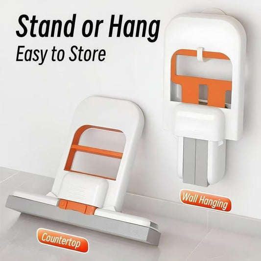 Foldable Desktop Mini Sponge Mop | Self‑Squeezing Mop for Kitchen, Bathroom, Car & Glass